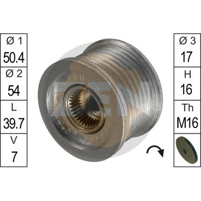 Photo Alternator Freewheel Clutch ERA 219048