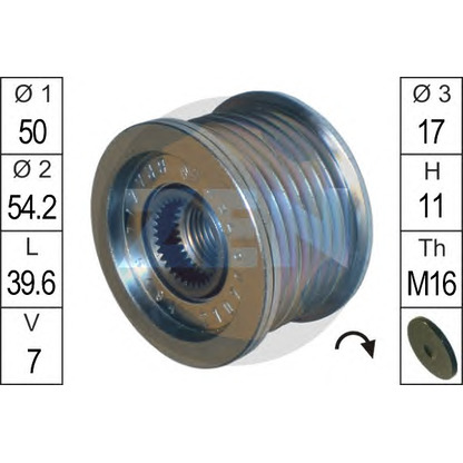 Photo Alternator Freewheel Clutch ERA 219072