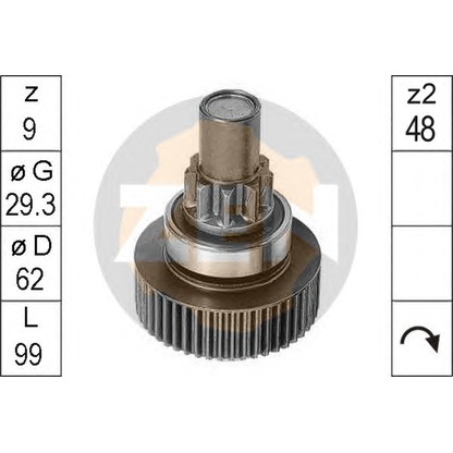 Photo Freewheel Gear, starter ERA 225357