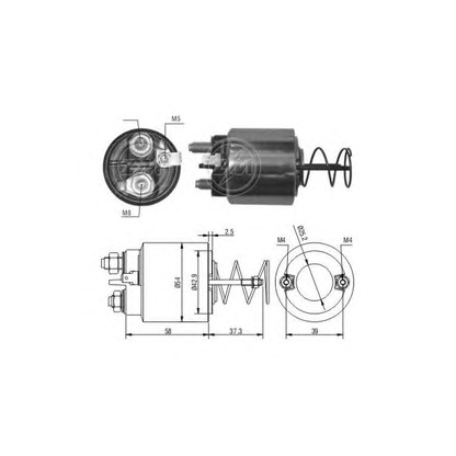 Photo Solenoid Switch, starter ERA 227057