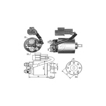 Photo Solenoid Switch, starter ERA 227103