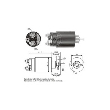 Foto Elettromagnete, Motore d'avviamento ERA 227109