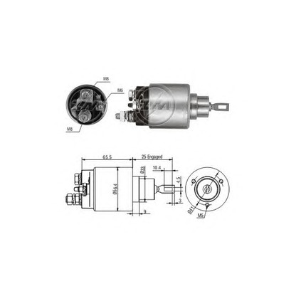 Photo Solenoid Switch, starter ERA 227138