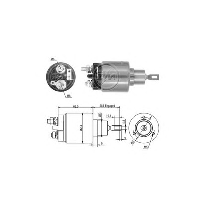 Photo Solenoid Switch, starter ERA 227196