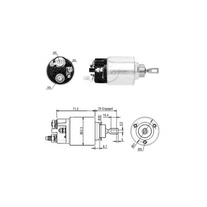 Zdjęcie Włącznik elektromagnetyczny, rozrusznik ERA 227267