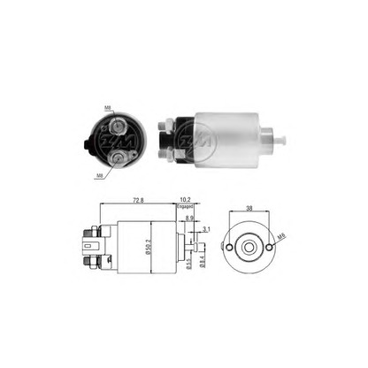 Photo Solenoid Switch, starter ERA 227280