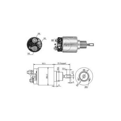 Photo Solenoid Switch, starter ERA 227287