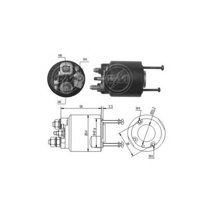 Photo Solenoid Switch, starter ERA 227388