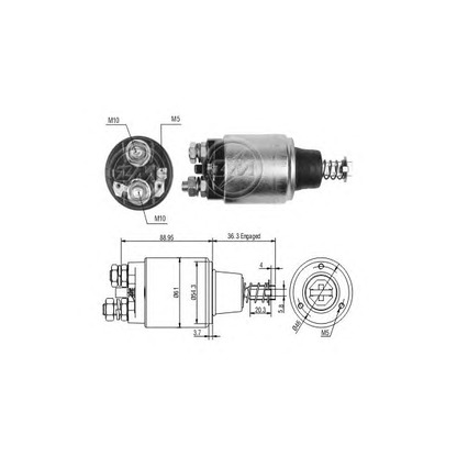 Photo Solenoid Switch, starter ERA 227456