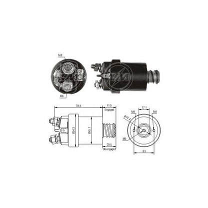 Photo Solenoid Switch, starter ERA 227471