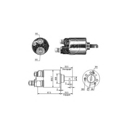 Photo Solenoid Switch, starter ERA 227535