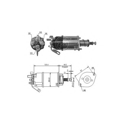 Photo Solenoid Switch, starter ERA 227550