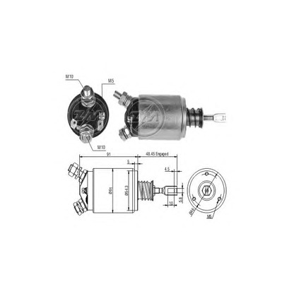 Photo Solenoid Switch, starter ERA 227576