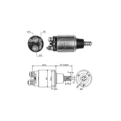 Photo Solenoid Switch, starter ERA 227580