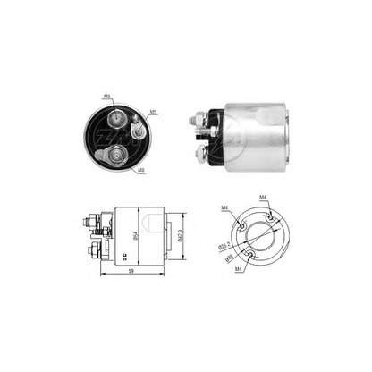 Photo Solenoid Switch, starter ERA 227601