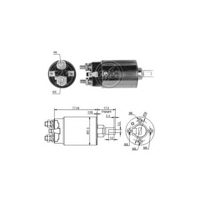 Foto Elettromagnete, Motore d'avviamento ERA 227661