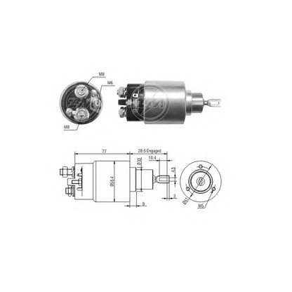 Photo Solenoid Switch, starter ERA 227671