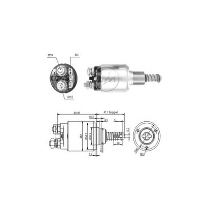 Photo Solenoid Switch, starter ERA 227714