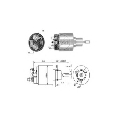 Photo Solenoid Switch, starter ERA 227757