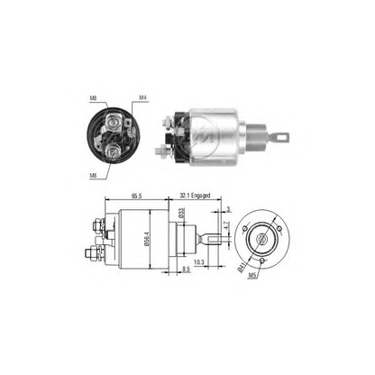 Photo Solenoid Switch, starter ERA 227833