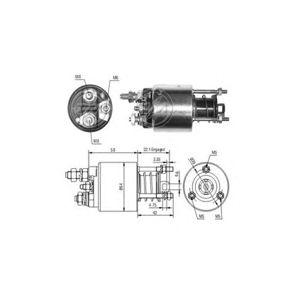 Zdjęcie Włącznik elektromagnetyczny, rozrusznik ERA 227864