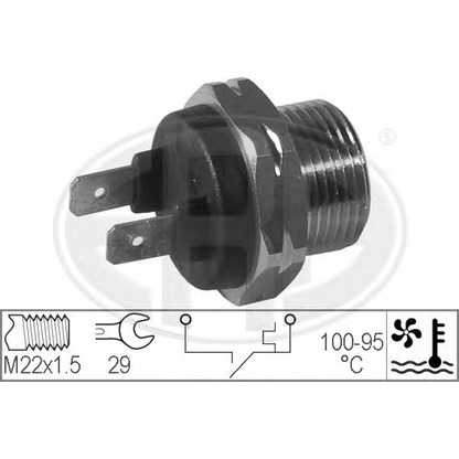 Zdjęcie Przełącznik termiczny, wentylator chłodnicy ERA 330168