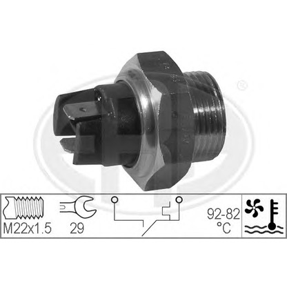 Zdjęcie Przełącznik termiczny, wentylator chłodnicy ERA 330169