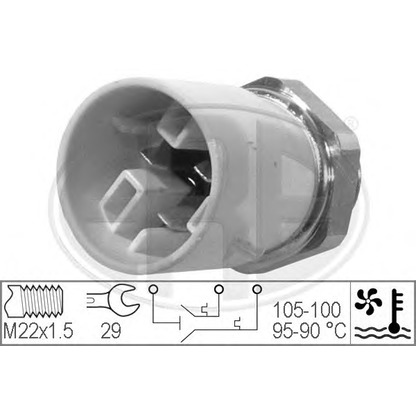 Photo Temperature Switch, radiator fan ERA 330300