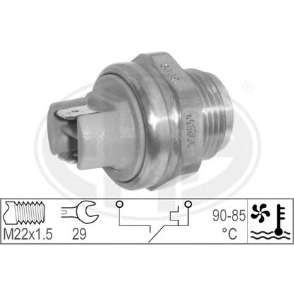 Zdjęcie Przełącznik termiczny, wentylator chłodnicy ERA 330563