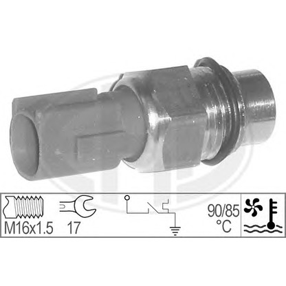 Zdjęcie Przełącznik termiczny, wentylator chłodnicy ERA 330768
