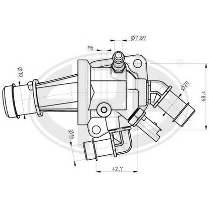 Photo Thermostat, coolant ERA 350002