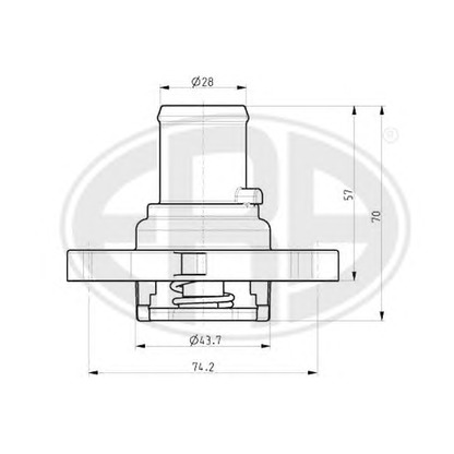 Photo Thermostat, coolant ERA 350009