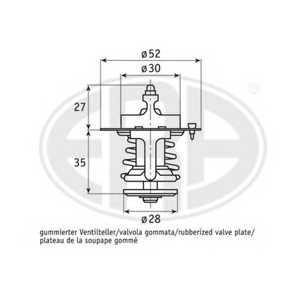 Foto Thermostat, Kühlmittel ERA 350107