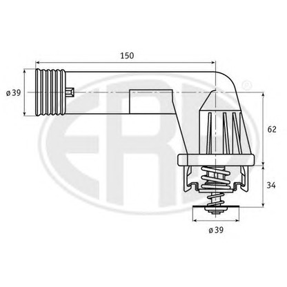 Photo Thermostat, coolant ERA 350108