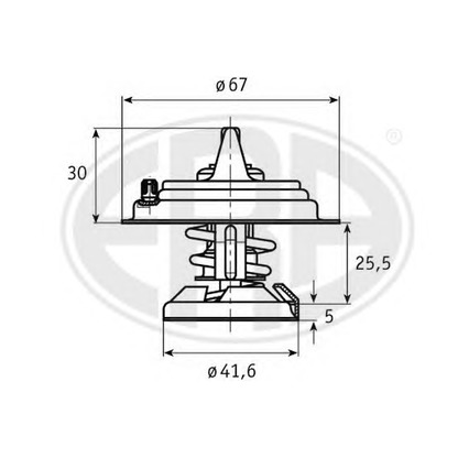 Zdjęcie Termostat, żrodek chłodzący ERA 350128