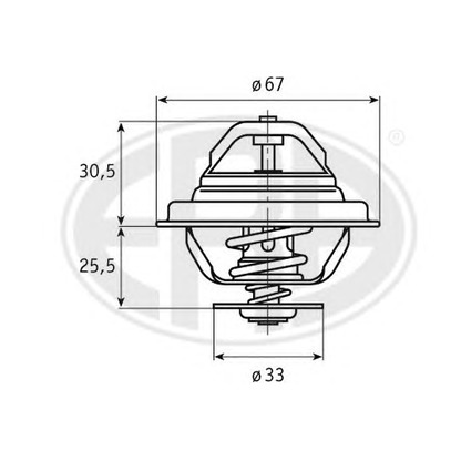 Фото Термостат, охлаждающая жидкость ERA 350173