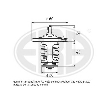 Foto Thermostat, Kühlmittel ERA 350220