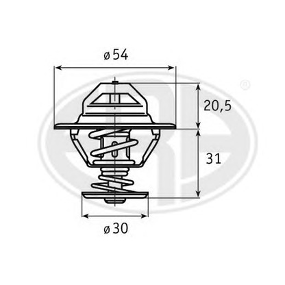 Photo Thermostat, coolant ERA 350224