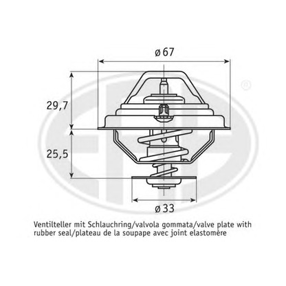 Photo Thermostat, coolant ERA 350242