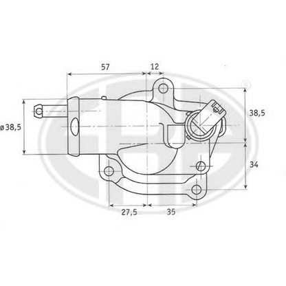 Photo Thermostat, coolant ERA 350255