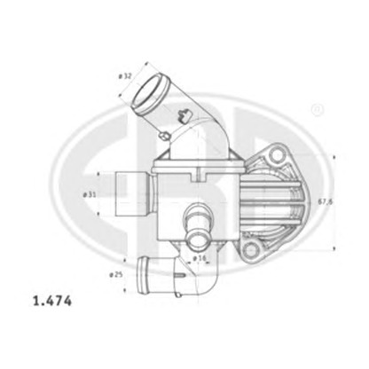 Zdjęcie Termostat, żrodek chłodzący ERA 350262