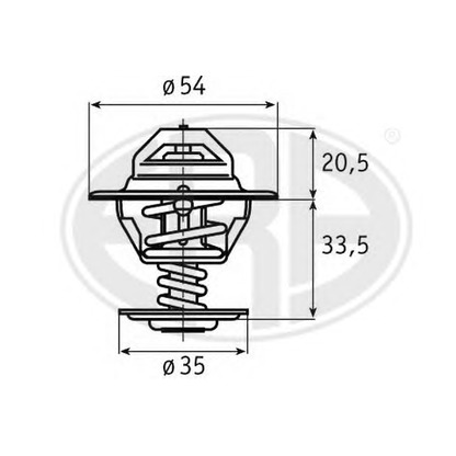 Photo Thermostat, coolant ERA 350264