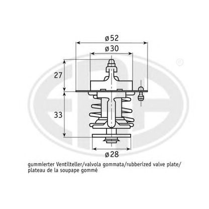 Photo Thermostat, coolant ERA 350268