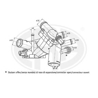 Фото Термостат, охлаждающая жидкость ERA 350326