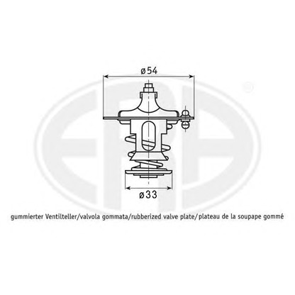 Фото Термостат, охлаждающая жидкость ERA 350378