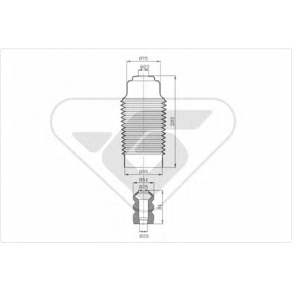 Фото Пылезащитный комплект, амортизатор HUTCHINSON KP083