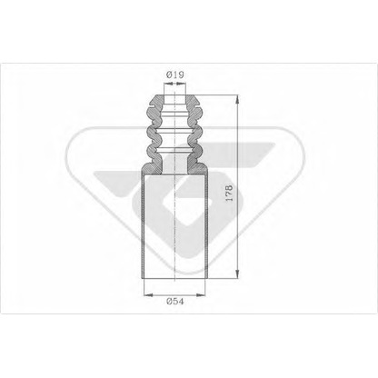 Photo Dust Cover Kit, shock absorber HUTCHINSON KP085