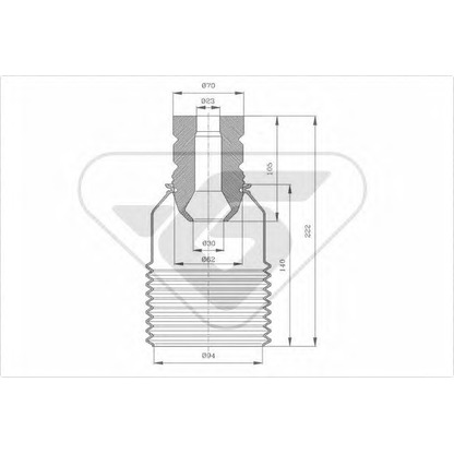 Фото Пылезащитный комплект, амортизатор HUTCHINSON KP089