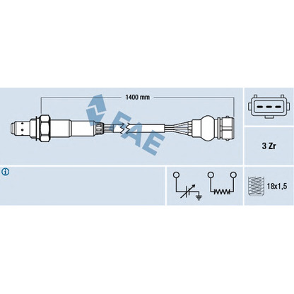 Foto Sonda Lambda FAE 77317