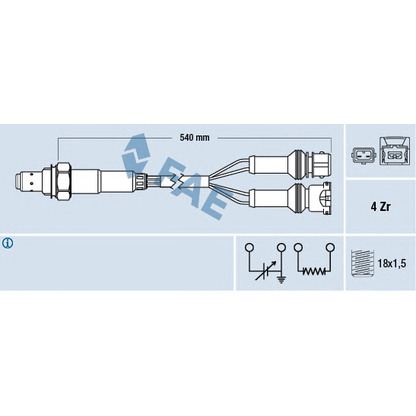 Foto Sonda Lambda FAE 77123